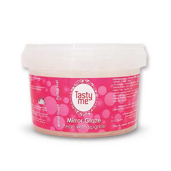 Mirror Glaze Perlmutt mit Glitzer – Tasty Me