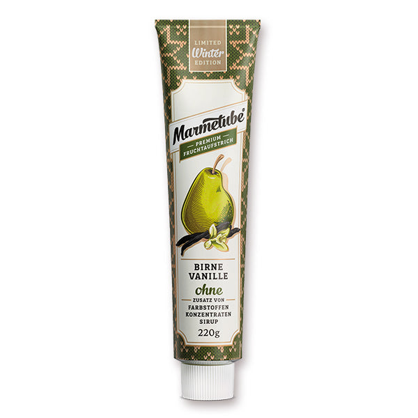 Premium-Fruchtaufstrich Birne-Vanille – Marmetube