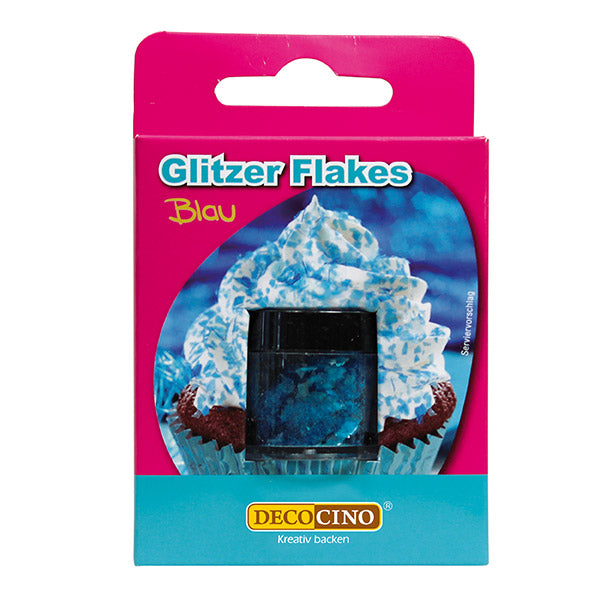 Glitzer Flakes blau – Decocino