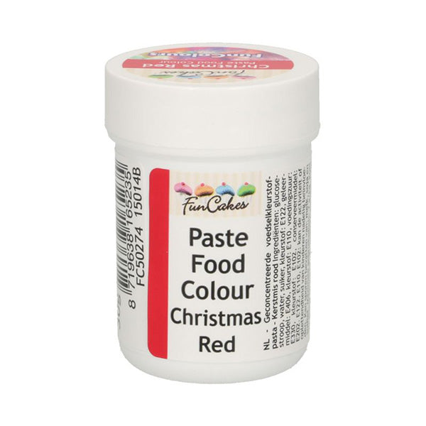 Lebensmittelfarbpaste Weihnachtsrot – FunCakes