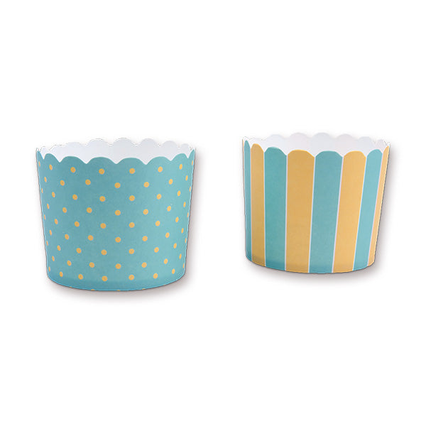 Cupcake-Backform Türkis/Gelb Maxi – Städter