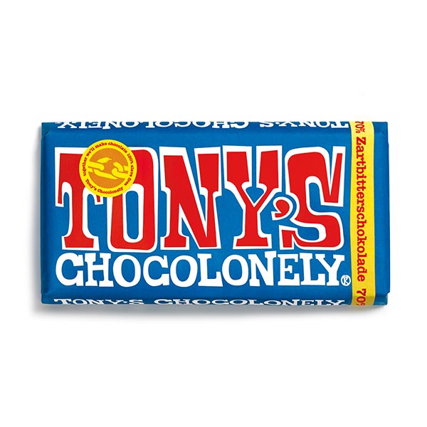 Belgische Zartbitterschokolade 70 % – Tony's Chocolonely