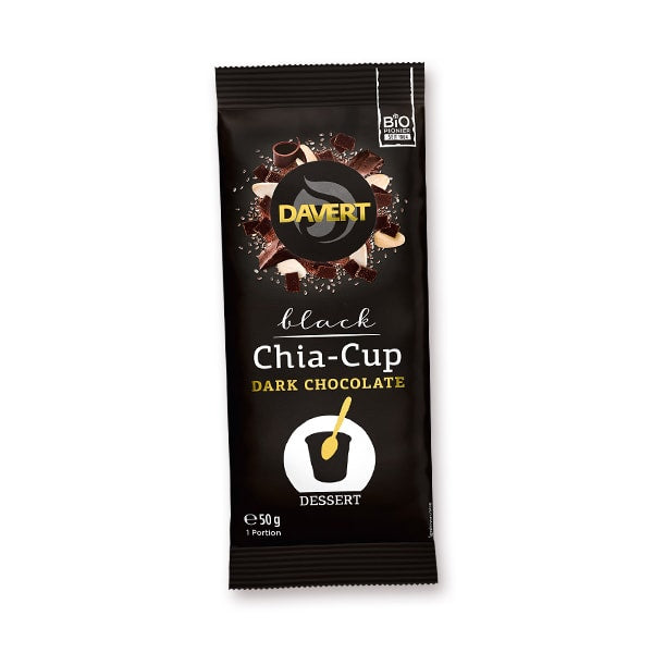 Black Chia-Cup Dark Chocolate – Davert