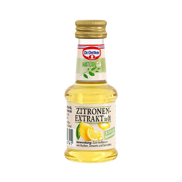 Natürlich genießen Zitronenextrakt – Dr. Oetker