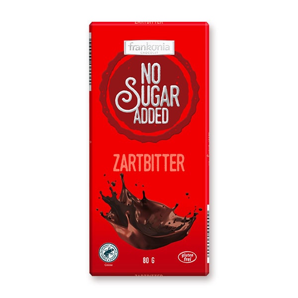 Zartbitter Schokolade – Frankonia No Sugar Added