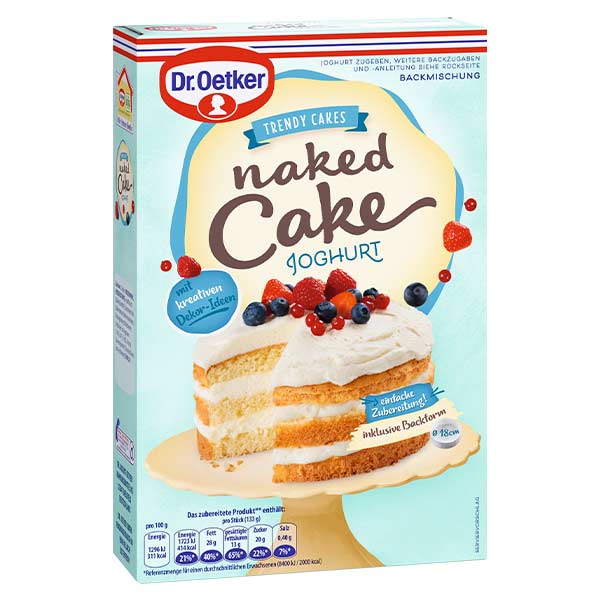 Naked Cake Joghurt Backmischung – Dr. Oetker