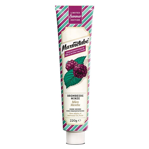 Premium-Fruchtaufstrich Brombeere-Minze – Marmetube