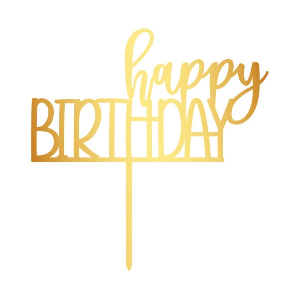 Happy Birthday Cake Topper– Meine Backbox