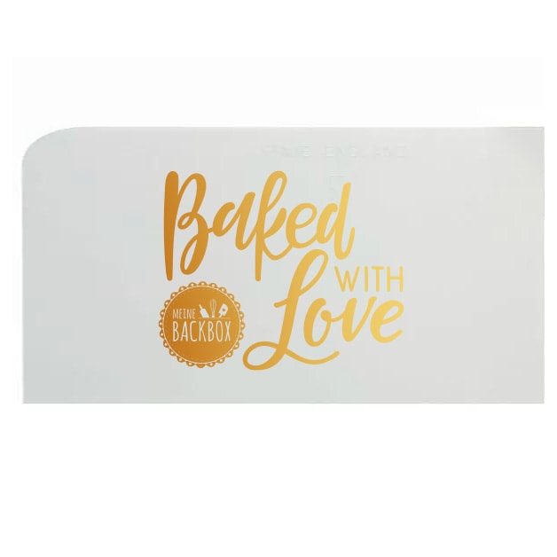 Teigkarte 20 cm – Baked with Love – Meine Backbox