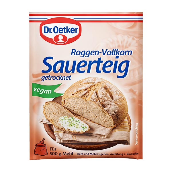Roggen-Vollkorn Sauerteig getrocknet – Dr. Oetker