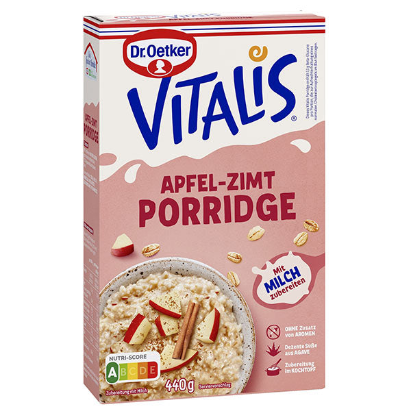 Apfel-Zimt Porridge – Dr. Oetker Vitalis