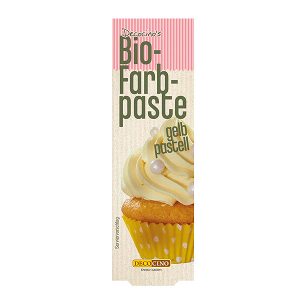 Bio Farbpaste Gelb Pastell – Decocino
