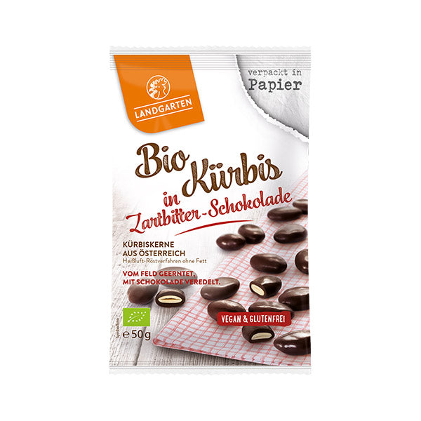 Bio Kürbis in Zartbitter-Schokolade – Landgarten