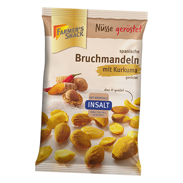 Spanische Bruchmandeln InSalt mit Kurkuma – Farmer’s Snack