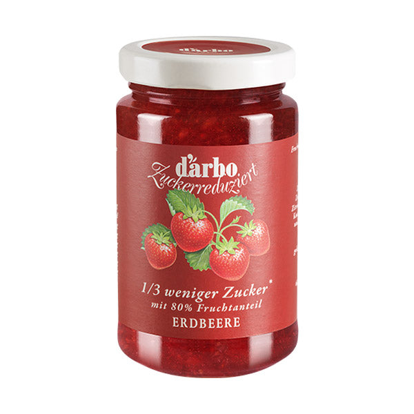 Zuckerreduzierter Erdbeer-Konfitüre – Darbo