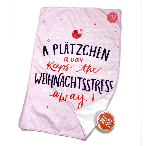 Geschirrtuch mit Spruch – Meine Backbox