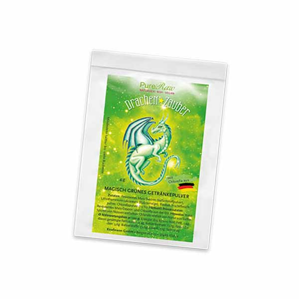 Drachen Zauber, grünes Getränkepulver färbendes Lebensmittel – Pureraw