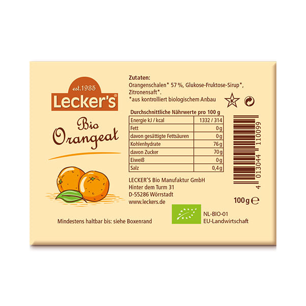 Bio Orangeat – Lecker's