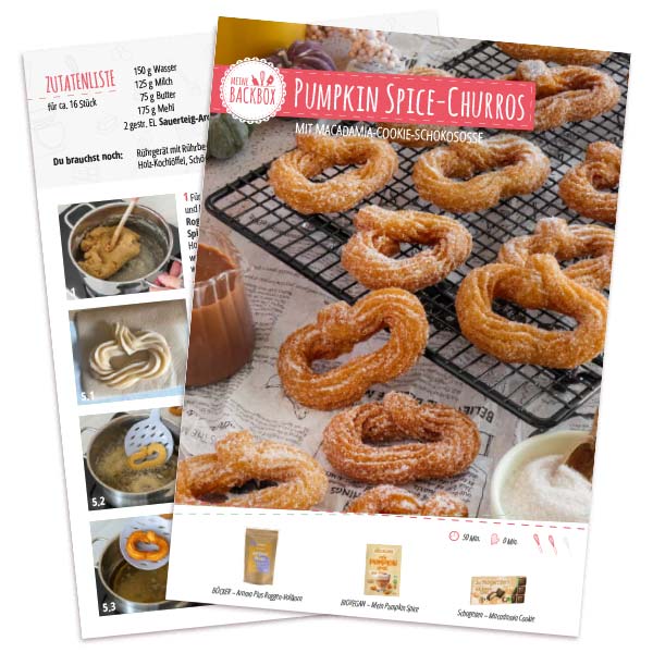 Pumpkin Spice Churros – Rezeptkarte zum Download