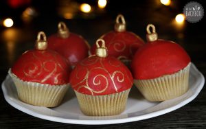 Christbaumkugel Cupcakes Rezept Weihnachtsbox