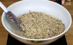 Porridge Riegel Rezept: Masse anbraten