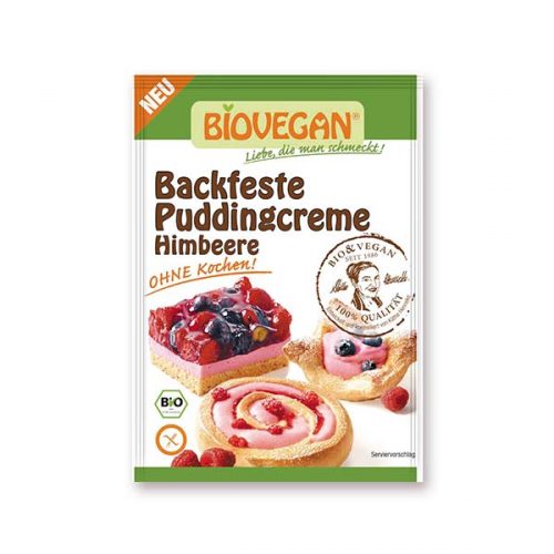 Biovegan Backfeste Puddingcreme Himbeere