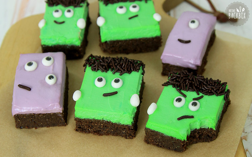 Monster Brownies Halloween Rezept Meine Backbox