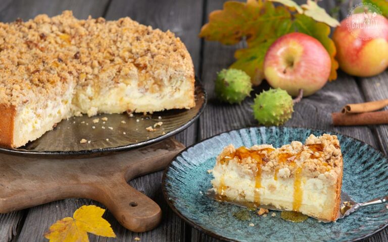 Herbstlicher Apfel Käsekuchen - ️- Meine Backbox