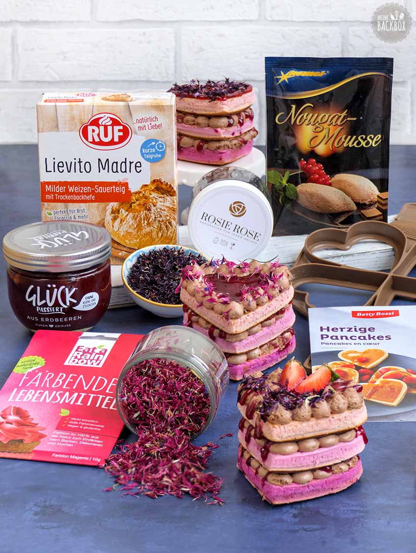 Bake Love Box: Sauerteig Pancake Törtchen – Produkte aus der Box