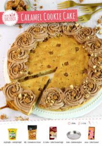 Rezeptkarte Caramel Cookie Cake