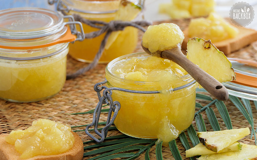Ananas Bruschetta – Exotische Marmelade mit Fruchtstückchen
