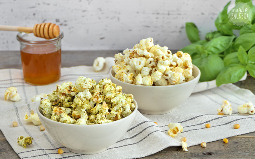 Selbstgemachtes Popcorn – Herzhaft mit Pesto oder süß mit Honig