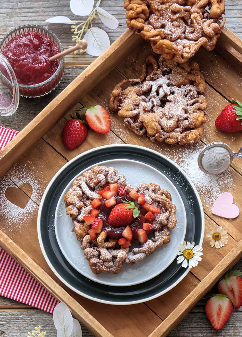 Herz-Strauben Rezept zum Valentinstag von Nicoles Zuckerwerk