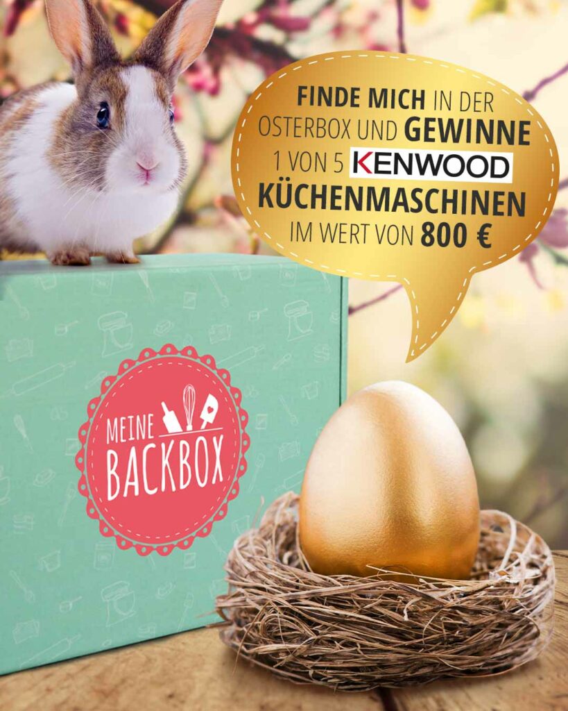 Finde das Goldenes Osterei und gewinne 1 von 5 Kenwood Küchenmaschinen im Wert von 800 €