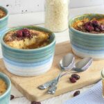 Omas Milchreisauflauf mit Apfel-Aprikosenmus