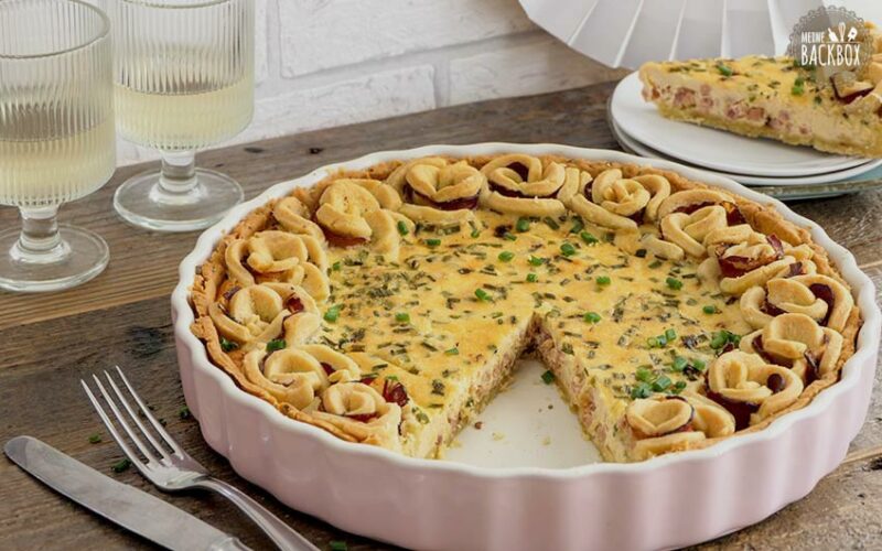 Quiche Lorraine herzhaft mit Schinken und Speck