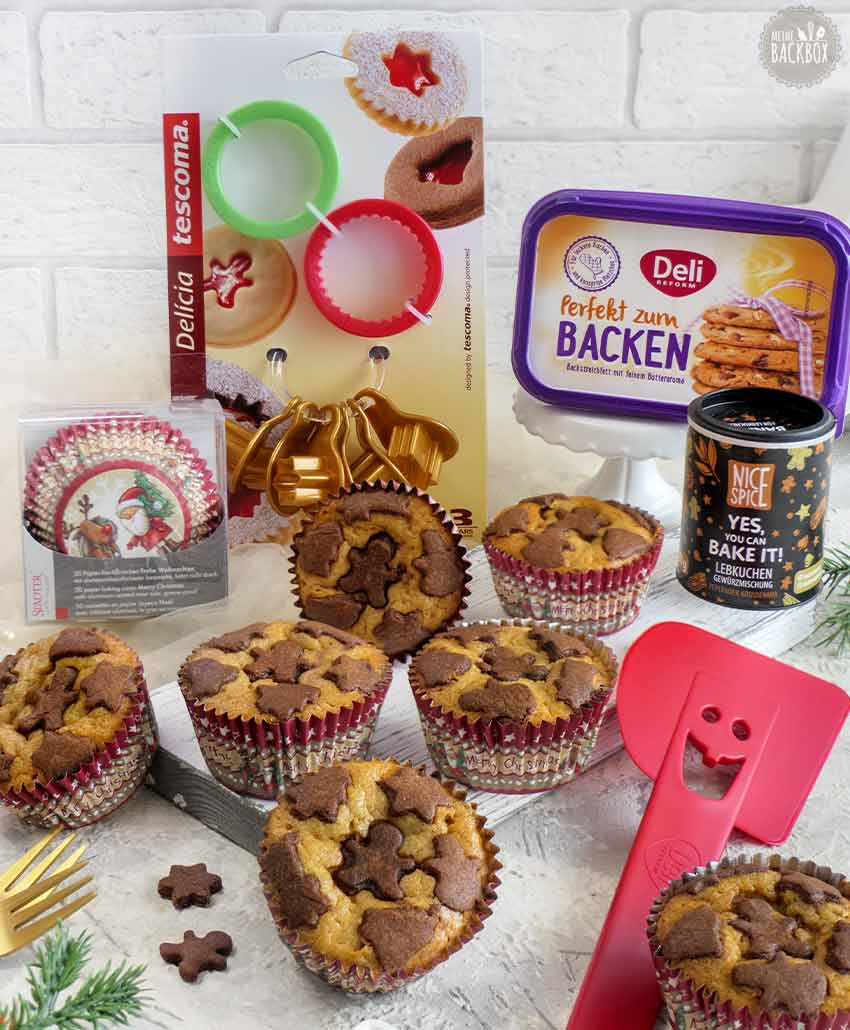 Mini Lebkuchen-Zupfkuchen mit Produkten aus der Box