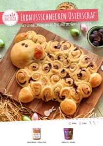 Rezeptkarte Erdnussschnecken Osterschaf