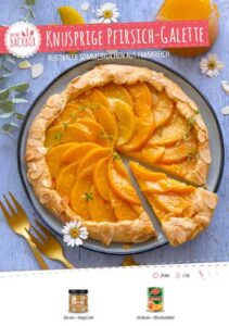 Rezeptkarte Pfirsich-Galette