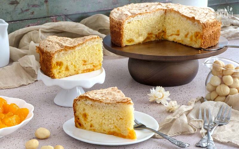 Rührkuchen mit Macadamia-Nussbaiser
