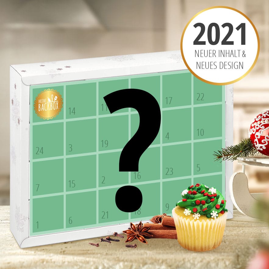 ♥ Back Adventskalender Mit Zutaten, Streusel, Backformen & Rezepten