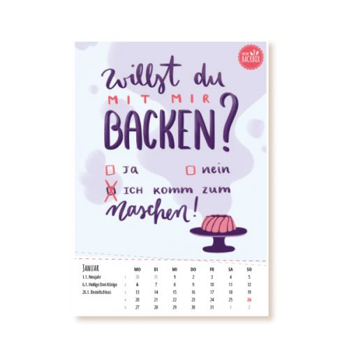 ♥ Meine Backbox Tischkalender 2020