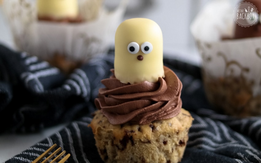 Beste Halloween Rezepte: Halloween Bananen Cupcakes