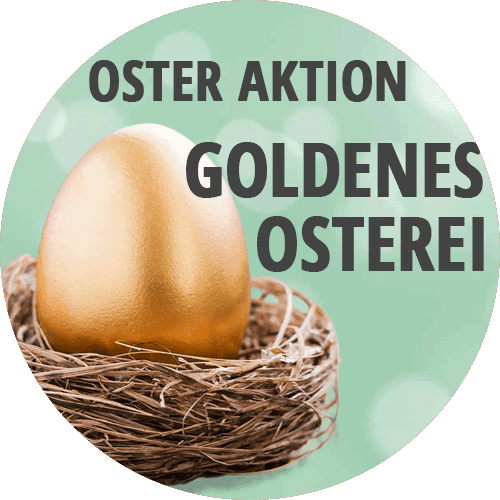 Button Oster Aktion Goldenes Osterei