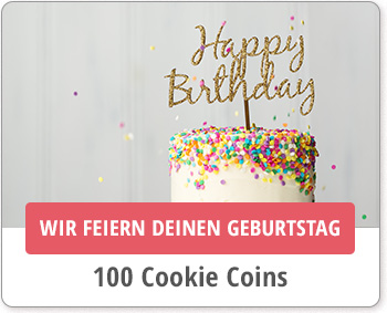 Cookie Coins sammeln: Geburtstag