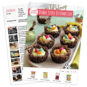 Rezeptkarte zum Download: Dubai Style Osternester